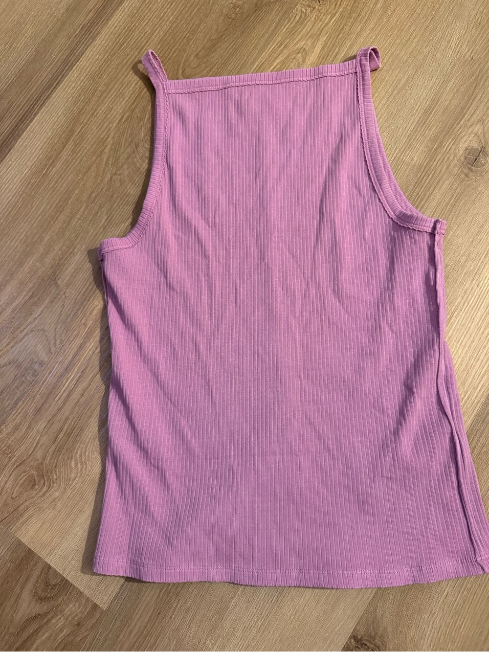 Free People Ribbed Pink Square-Neck Tank - Picture 2 of 7